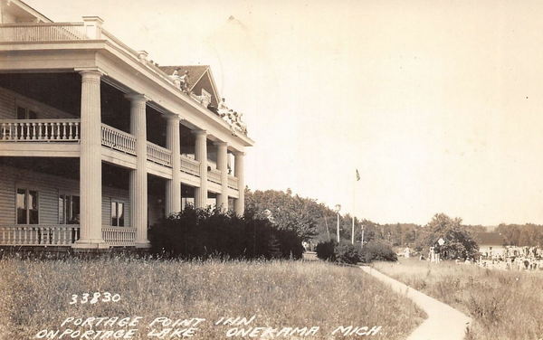 Portage Point Resort (Portage Point Inn) - Vintage Postcard (newer photo)